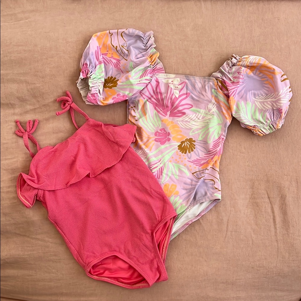 💞 Cotton On Kids + Old Navy Swim set // One Piece - Pink and Multicolor